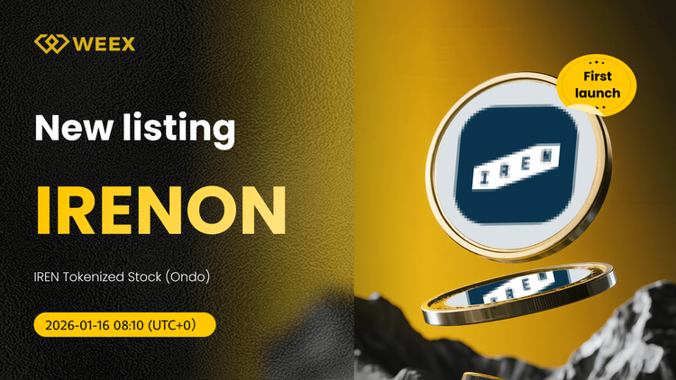 IRENON USDT Pair Listing on WEEX Spot Market